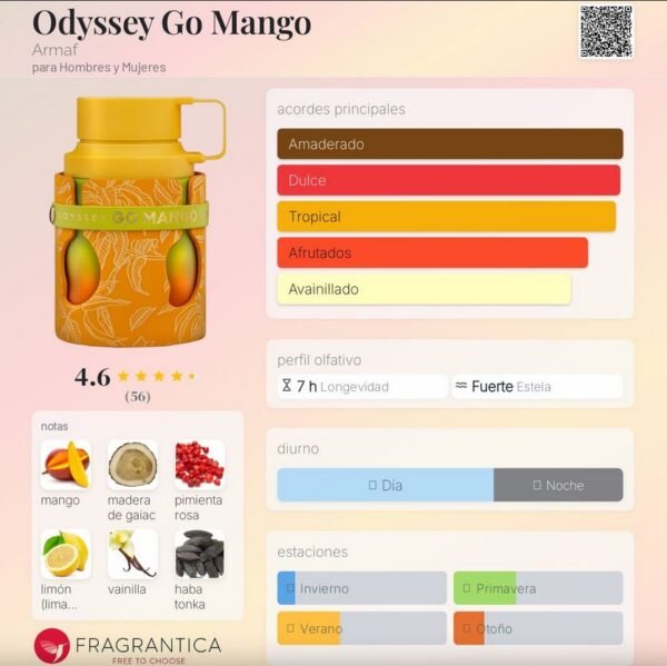 Odyssey Go Mango Tropical notas